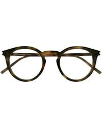 Saint Laurent - Eyewear Oval Frame Glasses - Lyst