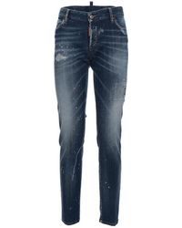 DSquared² - Paint Splattered Skinny Jeans - Lyst