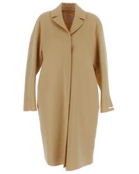 Sportmax - Lapel Long-Sleeved Coat - Lyst