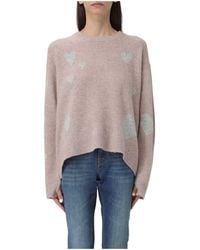 Zadig & Voltaire - Markus Heart Crewneck Jumper - Lyst