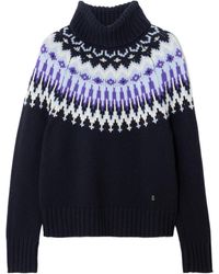 Bogner - Ingrid Fair Isle Cashmere Turtleneck Sweater - Lyst