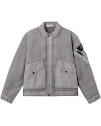 Stone Island - Padded Stand Collar Jacket With Anti-Drop - Lyst