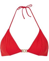Nili Lotan - Embellished Triangle Bikini Top - Lyst