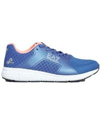 EA7 - Logo Lacing Casual Sneakers - Lyst