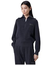 Brunello Cucinelli - Monili-Embellished Half-Zip Jumper - Lyst