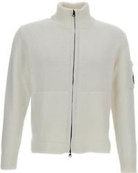 C.P. Company - Zip-Up Knit Cardigan - Lyst