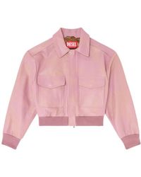 DIESEL - L-Avia Pocket Bomber Jacket - Lyst