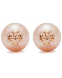 Tory Burch - Kira Logo Plaque Earrings - Lyst