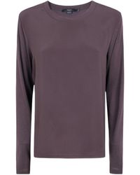 Seventy - Jersey Crepe Round Neck Sweater - Lyst