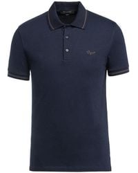 ZEGNA - Logo-Embroidered Polo Shirt - Lyst