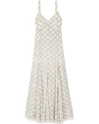 Proenza Schouler - June Pleated Plaid Dress - Lyst