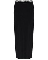 Versace - Skirt With Back Slit - Lyst