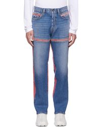 DIESEL - D-Mand Mid-Rise Straight Leg Jeans - Lyst