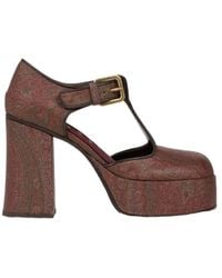 Etro - Paisley Mary Jane Sandals - Lyst