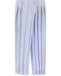 Homme Plissé Issey Miyake - Pleated Button Trousers - Lyst