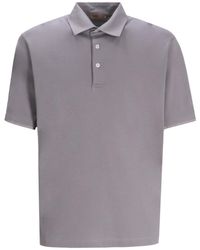 Herno - Short-Sleeve Cotton Polo Shirt - Lyst