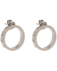 Maison Margiela - Circle Logo-Engraved Earrings - Lyst
