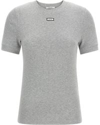Entire studios - Lounge Ribbed Logo T-Shirt - Lyst