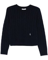 Sporty & Rich - Cable-Knit Sweate - Lyst