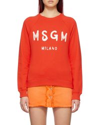 MSGM - Round-Neck Sweater - Lyst