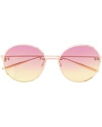 Barton Perreira - Rigby Round-Frame Acetate And Rose- Tone Sunglasses - Lyst