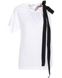 N°21 - Ruffle Detail T-Shirt - Lyst