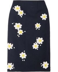 ShuShu/Tong - Floral Embellished Midi Skirt - Lyst