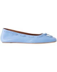 STAUD - Woven Leather Ballet Flats - Lyst