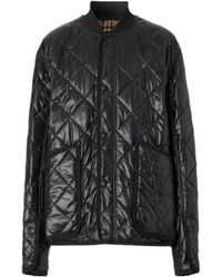 Burberry - Diamond-Quilted Bomber Jacket - Lyst