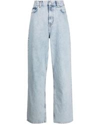 Wardrobe NYC - Low-Rise Straight-Leg Jeans - Lyst