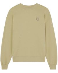 Maison Kitsuné - Round Neck Long-Sleeved Sweater - Lyst