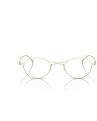 Giorgio Armani - Oval Frame Glasses - Lyst
