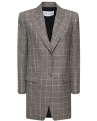 Michael Kors - Checkered Single-Breasted Suit Jacket - Lyst