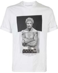 Neil Barrett - Short-Sleeved T-Shirt With Round Neck - Lyst