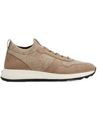 Tod's - Suede-Panelled Wool-Blend Sneakers - Lyst