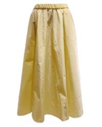 Aspesi - Elastic Pleated Midi Skirt - Lyst