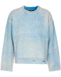 Represent - Distressed Crewneck Jumper - Lyst