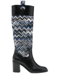 Missoni - 75Mm Sophie Zigzag Boots - Lyst