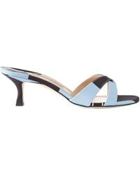 Manolo Blahnik - Emilia Wickstead Callamu 50 Striped Grosgrain Mules - Lyst