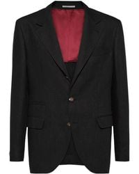 Brunello Cucinelli - Single-Breasted Tailored Blazer - Lyst