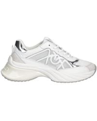 Pinko - Logo Detailed Lace-Up Sneakers - Lyst