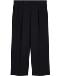 Giorgio Armani - Pleated Wide-Leg Trousers - Lyst