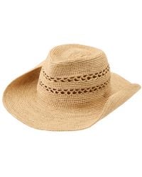 Helen Kaminski - Crochet-Knit Wide-Brim Hat - Lyst