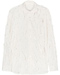 Post Archive Faction PAF - Cut-Out Detail Long-Sleeve Shirt - Lyst