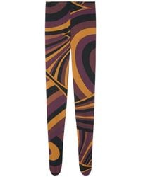 PUCCI - Pucci Iride Print Tights - Lyst