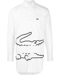 Comme des Garçons - Xlacoste Joint Style Lapel Long-Sleeved Shirt - Lyst
