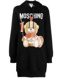 Moschino - Logo Printed Long-Style Sweater - Lyst