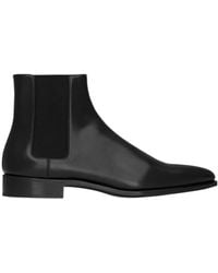 Saint Laurent - Leather Adrien Chelsea Boots - Lyst