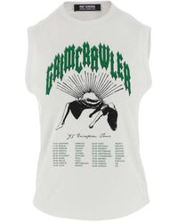 Raf Simons - Grimcrawler-Print Sleeveless Top - Lyst