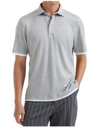 Brunello Cucinelli - Layered Button-Up Polo Shirt - Lyst